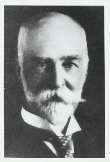Portrait of Henry F. Halloran. He was the developer behind Environa which lies bewteen Tralee and Jerrabomberra.