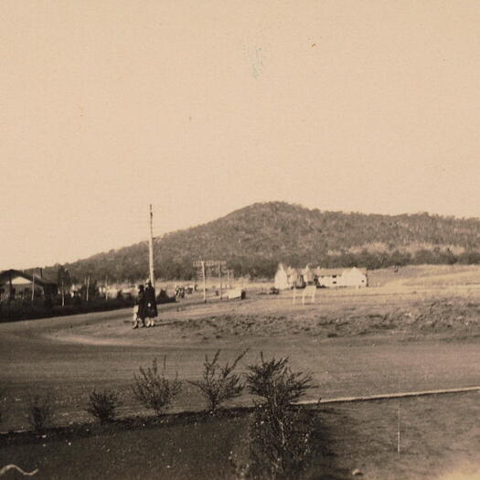 Hotel Ainslie, with  Limestone Avenue and Mt. Ainslie in the background
