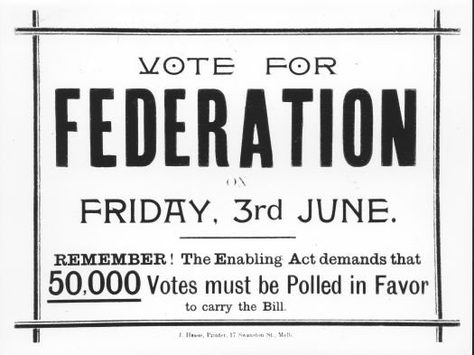 Federation referendum notice, 1898