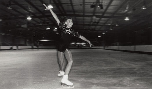 Ice figure skater Emma Kovacs
