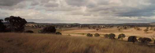 View from North Range, Ngunnawal towards Paul Coe Crescent and Amaroo and over Gungahlin Lakes Golf Course