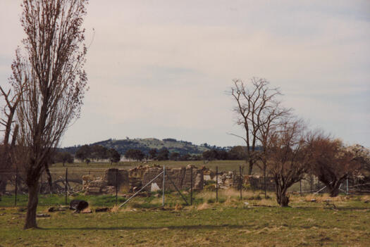 View from the west of The Valley ruins in Gungahlin. 