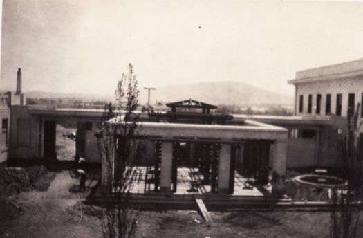 View of courtyard at old Parliament House