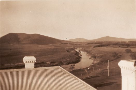 Molonglo River and Black Mountain seen from the roof of Government  House, Yarralumla