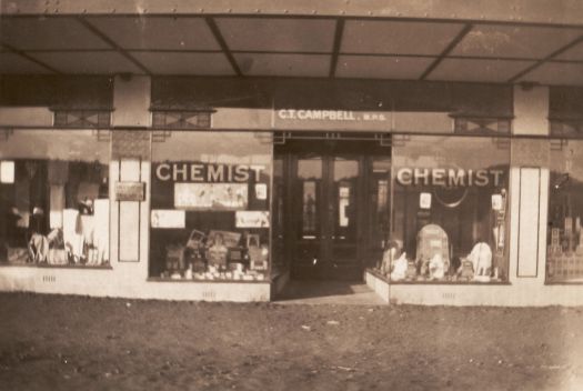 A front view of Campbell's Chemist shop in Kennedy Street