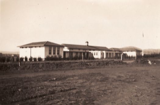 A distant view of Telopea Park School. The school opened in 1923.