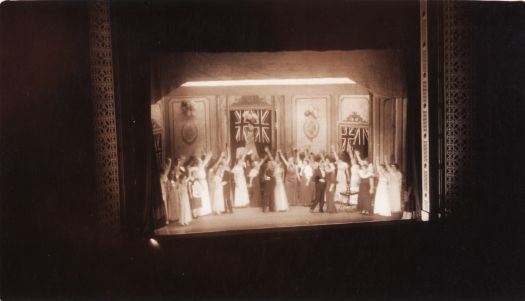 Performance of "No, No, Nanette" at the Capitol Theatre, Manuka. This was the debut production of the Canberra Amateur Operatic Society, 25 June 1934.