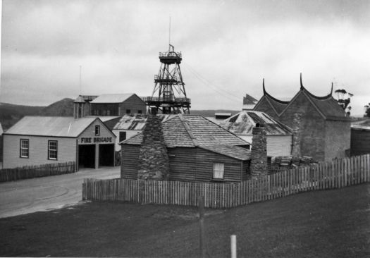 Restored gold mine at Soverign Hill