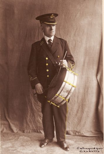 Joe Lyon, drummer, Canberra City Band, 1926-1937