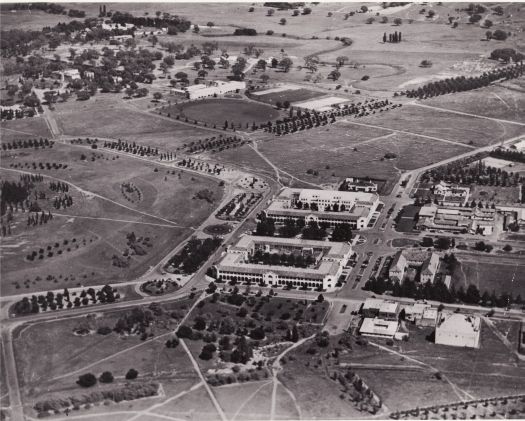 Aerial view of Canberra City