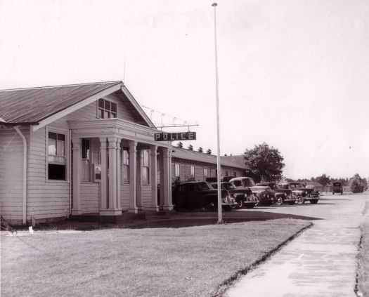 The Territory's sixth Police Station in the Jolimont Buildings,on the corner of Northbourne Avenue and Alinga Street, looking north