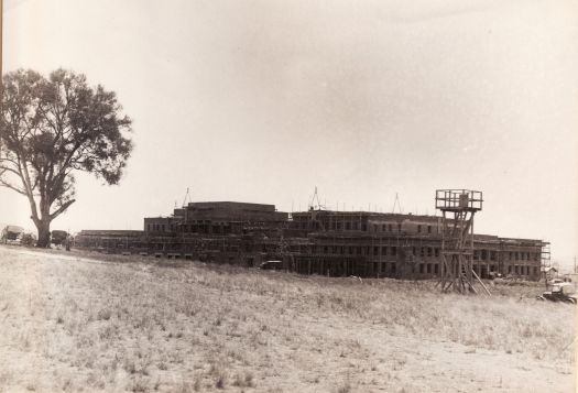 Parliament House under construction, looking from the south east