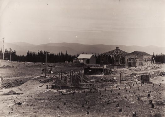 Cottages under construction