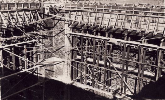 Senate Chamber under construction at Parliament House