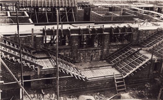 Parliament House stairway to dining rooms under construction