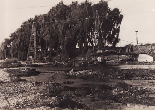 Low level bridge under construction