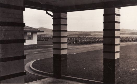 Hotel Canberra from the front entrance north east towards the garden