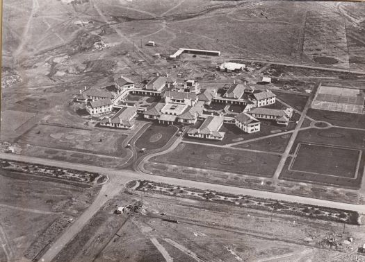 Hotel Canberra aerial view from east.