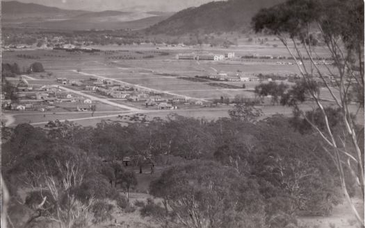 View towards city from Mt Ainslie