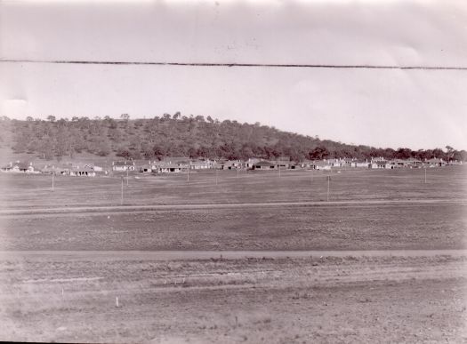 Forrest, early housing, Red Hill in background. Oakley and Parkes built many of these houses.