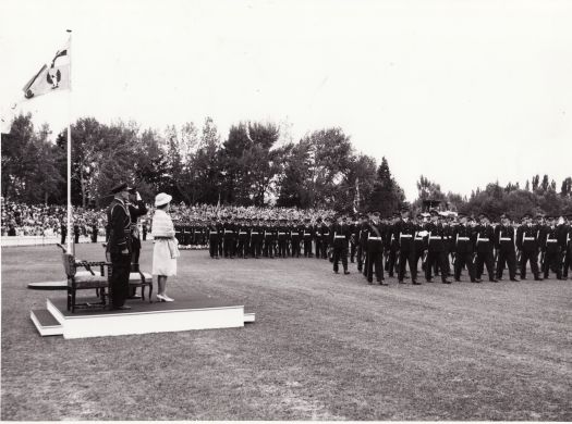 Royal visit, trooping the colours