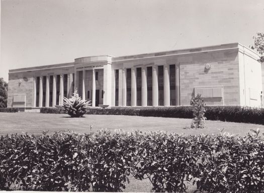 Institute of Anatomy in McCoy Circuit, Acton. Front view from the north east.