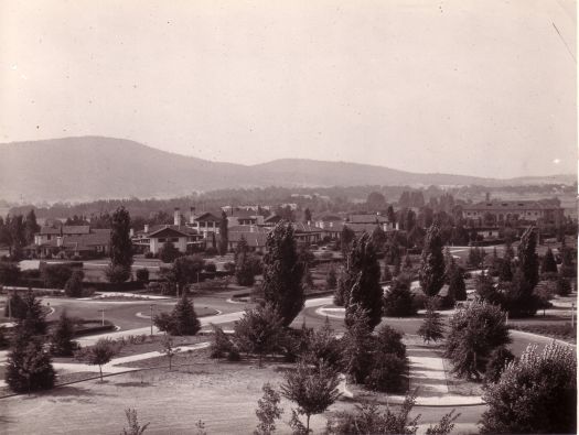 Hotel Canberra and Albert Hall from West Block.