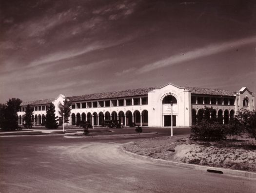 Civic Centre, Melbourne Building, Northbourne Avenue [showing old Post Office?]. Looking south west from Hotel Civic site.