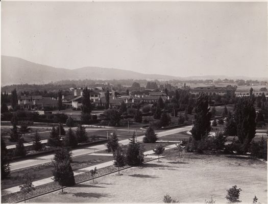 Hotel Canberra and Albert Hall from West Block.