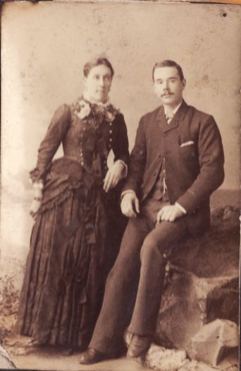 Portrait of an identified woman and man c1900