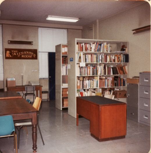 Alexander Room, CDHS. Named after journalist and benefactor, Joe Alexander.