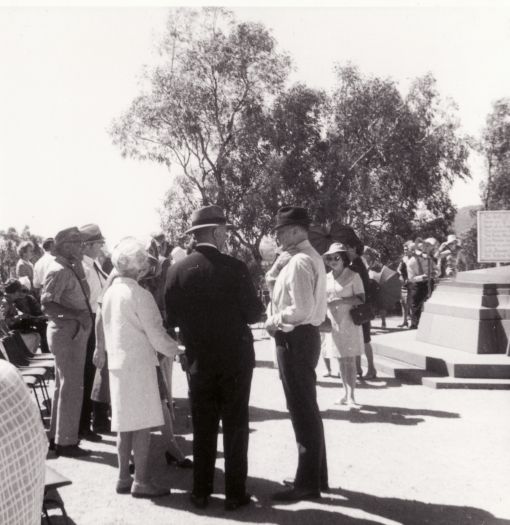 Commencement Stone ceremony, Marg Quince, Bert Sheedy