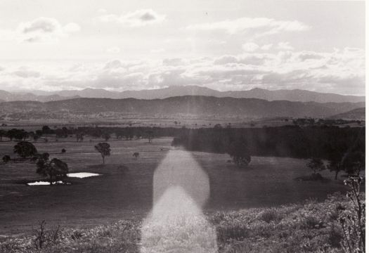 Panoramic view to mountains west from block 28 (now part of Gilmore)