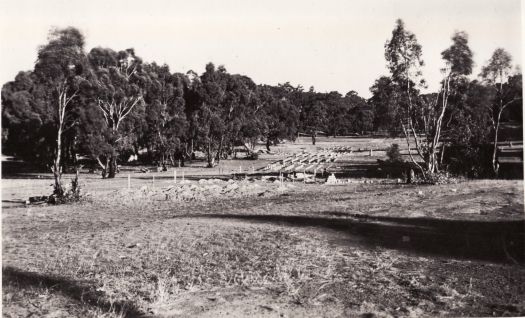 Foundations for cottages at the Gap, Westlake, now Stirling Park Yarralumla