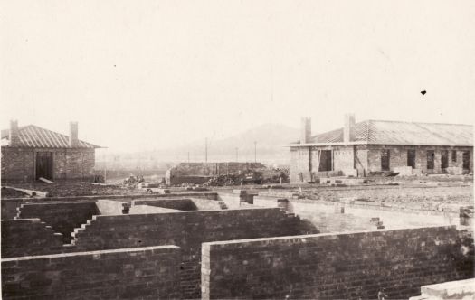 Parliamentary Hostel looking north east showing pavilions H, I and J, now the Hotel Canberra.