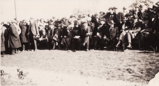 Parliament House - 'turning the first sod' ceremony