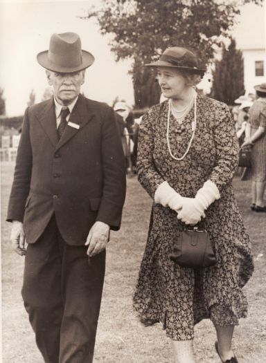 Mrs CS Daley with her father-in-law