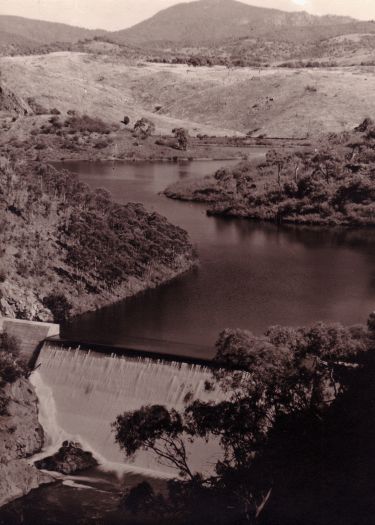 Cotter Dam from the air