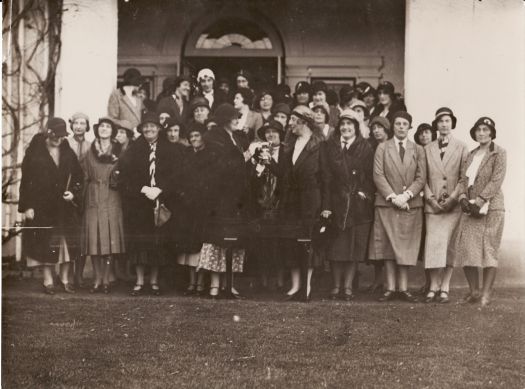 Canberra lady golfers, Mrs CS Daley and Lady Isaacs.