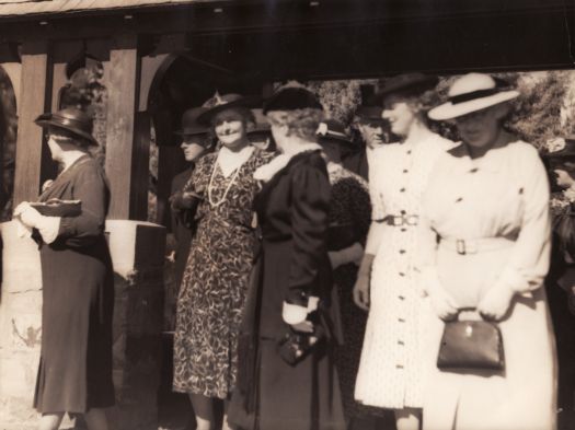Mrs Jessie Daley with other ladies on the associates committee of the Royal Canberra Golf Club.