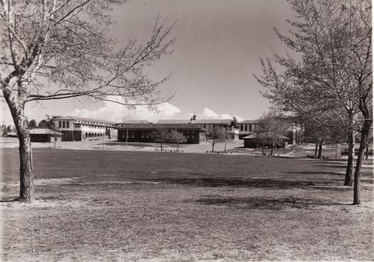 Telopea Park School looking over oval from Telopea Park side