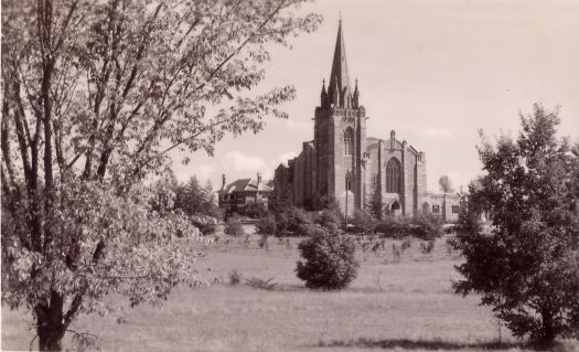 St Andrew's Church and manse from the west