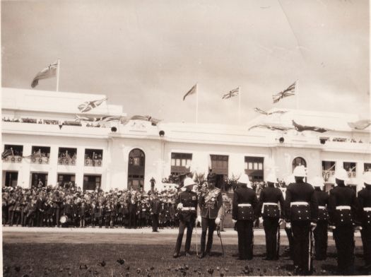 Ceremony in front of Parliament House