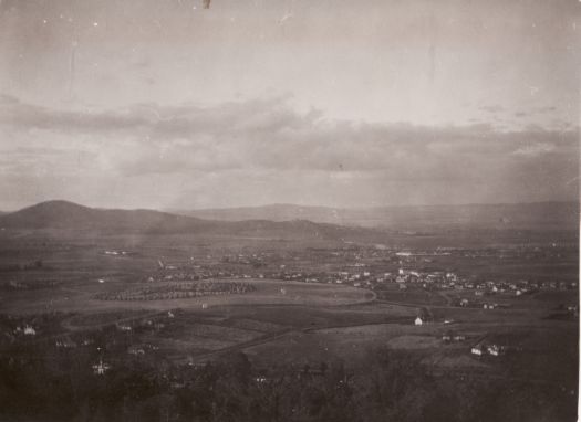 View from Red Hill over Collins Park in Forrest