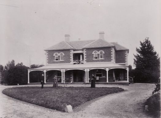 Glebe House, parsonage for St John's. Site is near the corner of Coranderrk & Ballumbir (later Cooyong) Streets in Reid.