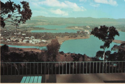 View from Black Mountain eastwards over Acton and Lake Burley Griffin.