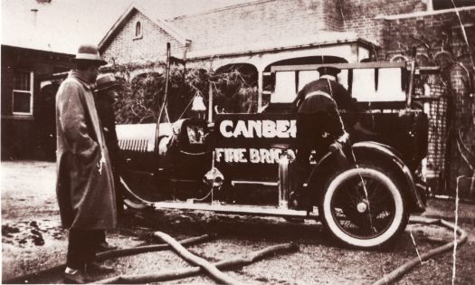 Canberra's first motorised fire unit, a Hotchkiss