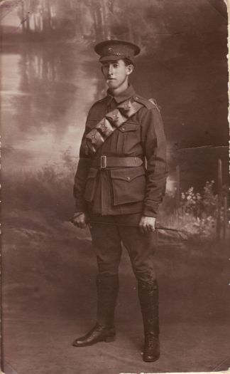 Archie Fitzgibbons in First World War uniform.
