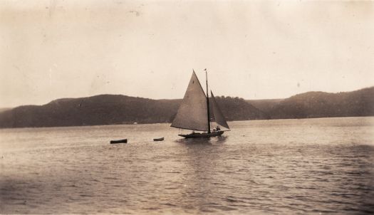 Sailing boat on Pittwater