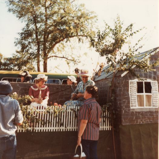 Canberra Day Festival - CDHS Blundells Cottage float with Beryl Southwell sitting in the back